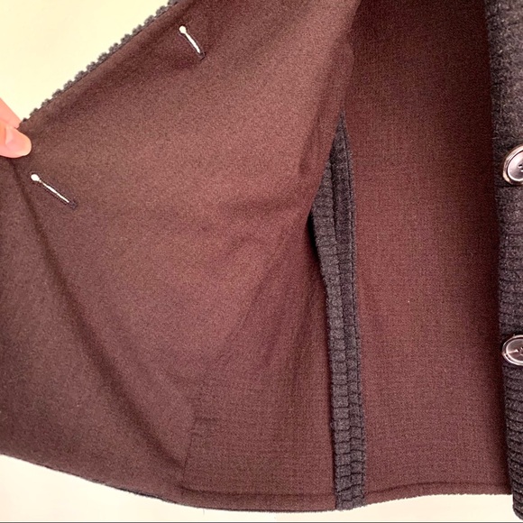 Akris Punto Stand Collar Ribbed Jacket Gray Size 8 - Picture 15 of 15